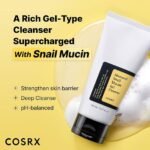 COSRX Advanced Snail Mucin Gel Cleanser, 5.07 Fl Oz / 150 mL, Rich Daily Deep Cleansing Gel for Dry & Sensitive Skin, Korean Skin Care, Not Tested on Animals, No Parabens - Image 3