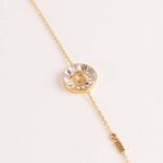 GUESS Women’s Gold-Tone Charm Chain Bracelet & Pink Roses Bouquet - Image 4
